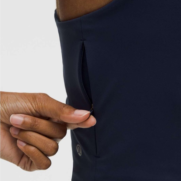 Lululemon Athletica Swift Speed Cropped Tank Top in the Club Blue - Picture 3 of 6